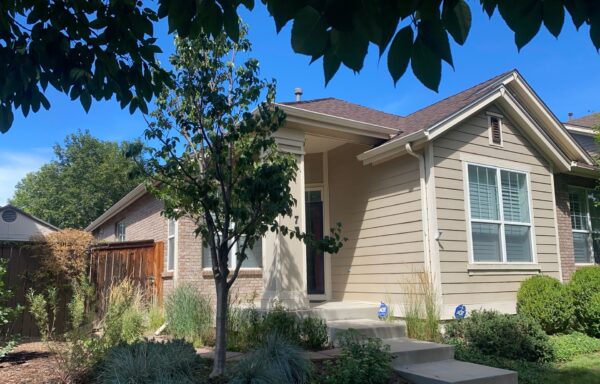 Exterior siding project before and after