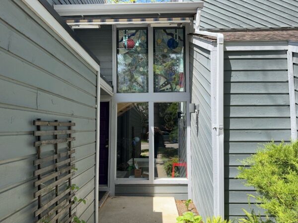 Exterior upgrade with new siding installed