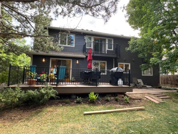 Completed residential siding replacement