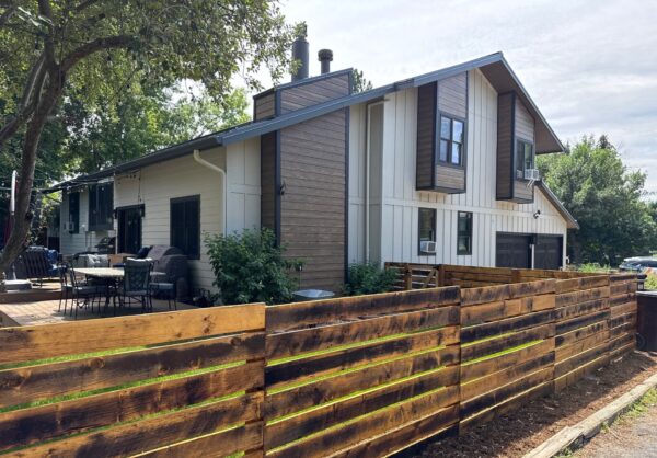 Home exterior renovation with new siding