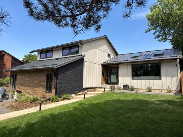 Exterior siding project before and after