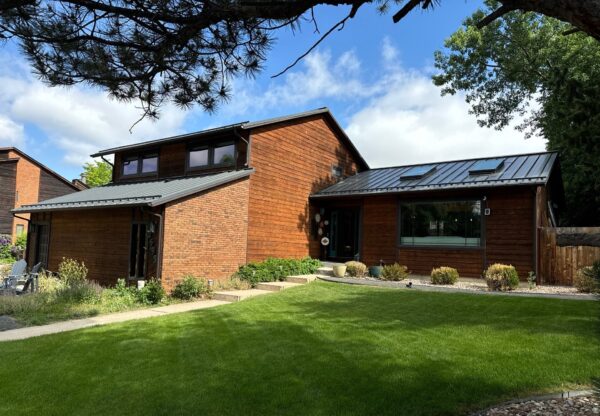 Exterior siding project before and after