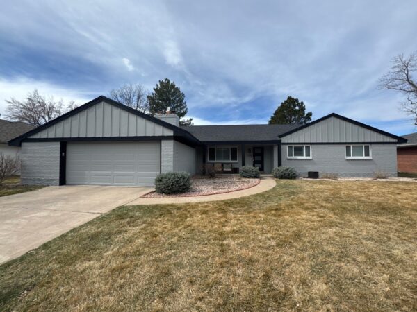 Completed residential siding replacement