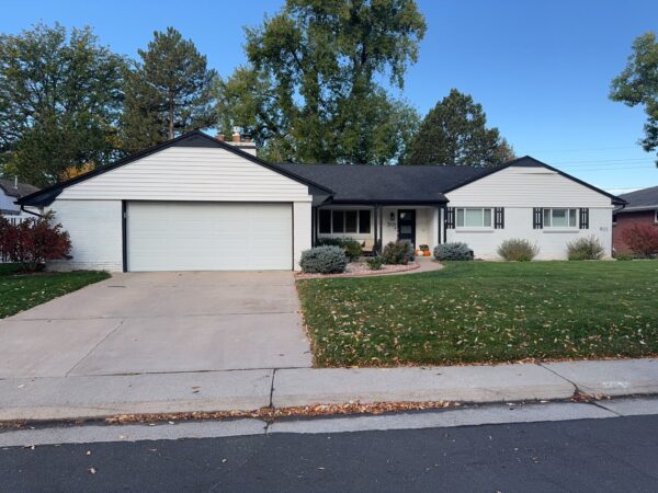 Completed residential siding replacement