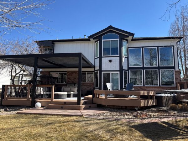 Before and after exterior transformation