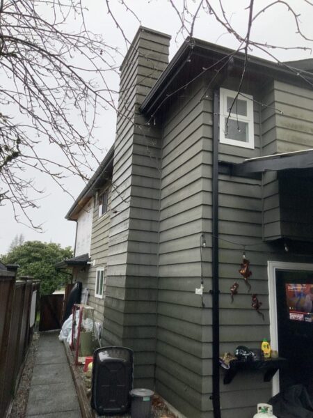 Home exterior renovation with new siding