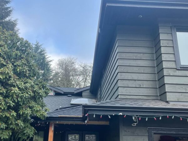 Home exterior renovation with new siding