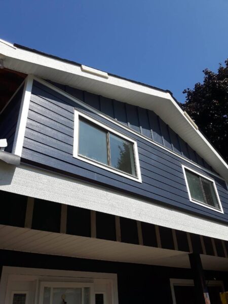 Residential home James Hardie siding improvement project