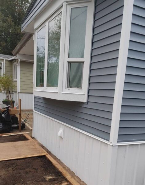 Completed vinyl siding project in Indigo