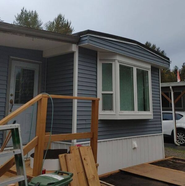 Completed vinyl siding project in Indigo