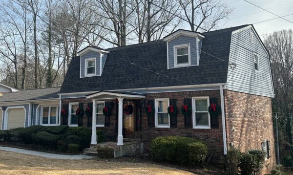 Finished siding installation on residential home