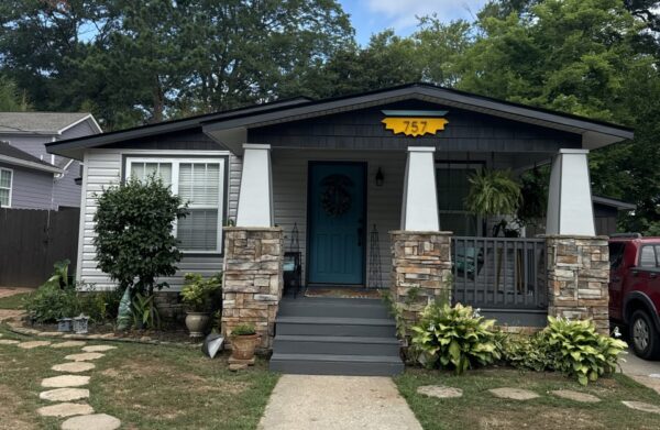 Exterior upgrade with new siding installed in Atlanta