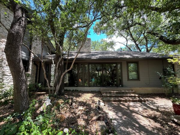 Full house cedar siding to James Hardie ColorPlus Aged Pewter.
