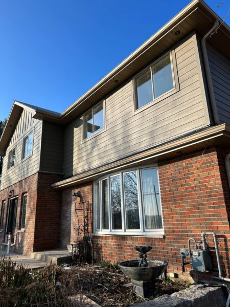 Finished James Hardie siding installation on residential home