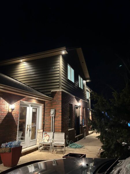 Finished James Hardie siding installation on residential home