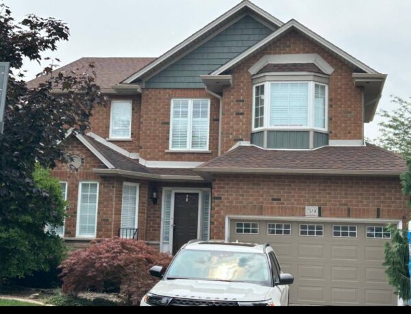 House renovation featuring new siding materials