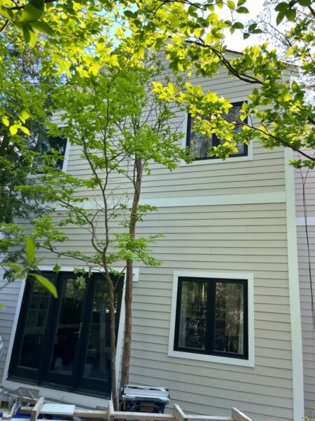 Completed James Hardie siding project