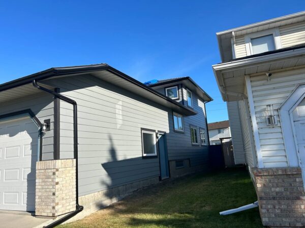 Completed residential siding replacement in Calgary