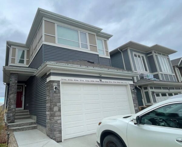 Calgary exterior siding project before and after