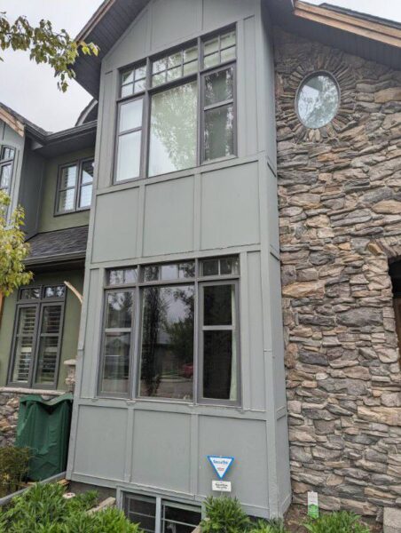 House renovation featuring new siding materials