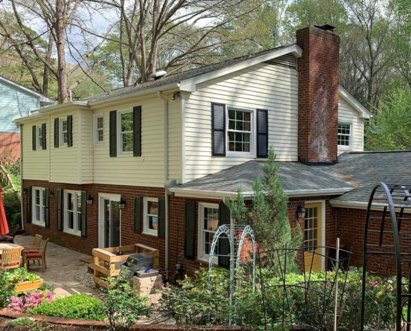 James Hardie Plank Smooth ColorPlus (Khaki Brown) siding renovation