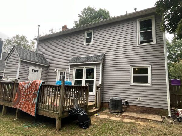 Completed Certainteed vinyl siding project