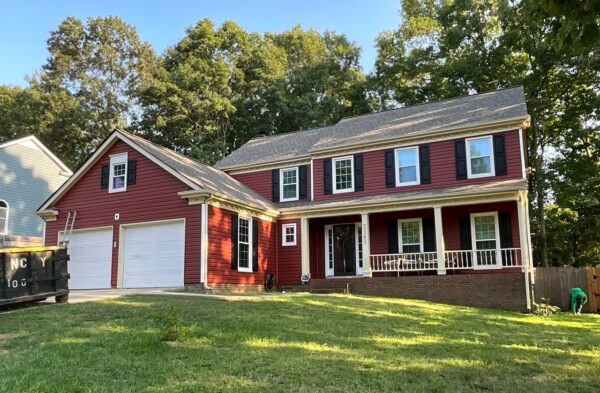 Residential home siding improvement project