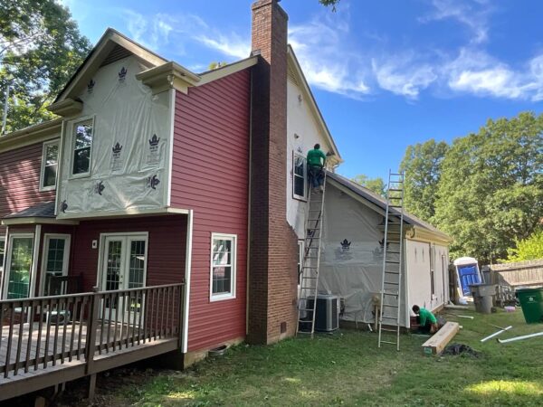 Residential home siding improvement project