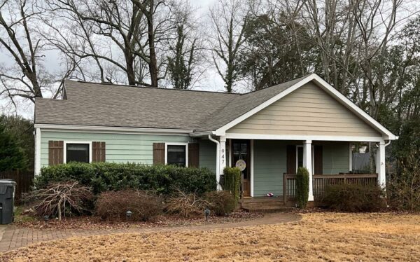 Completed James Hardie siding project in Charlotte