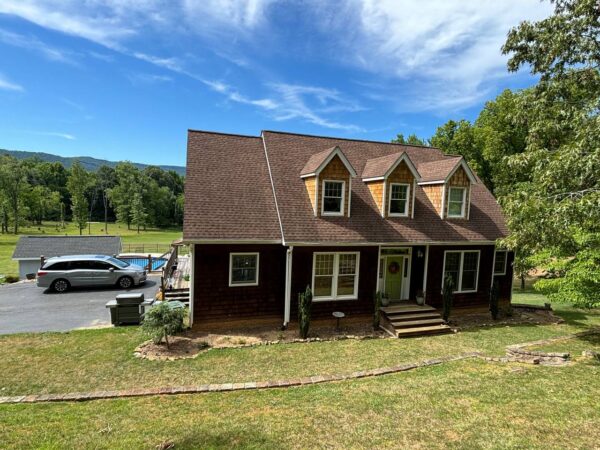 House renovation featuring new siding materials