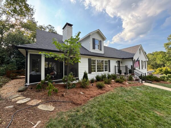Finished siding installation on residential home