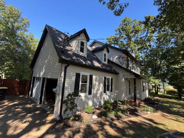 Full House Siding Replacement with Dutch Lap (D5”) Vinyl in “Bone”
