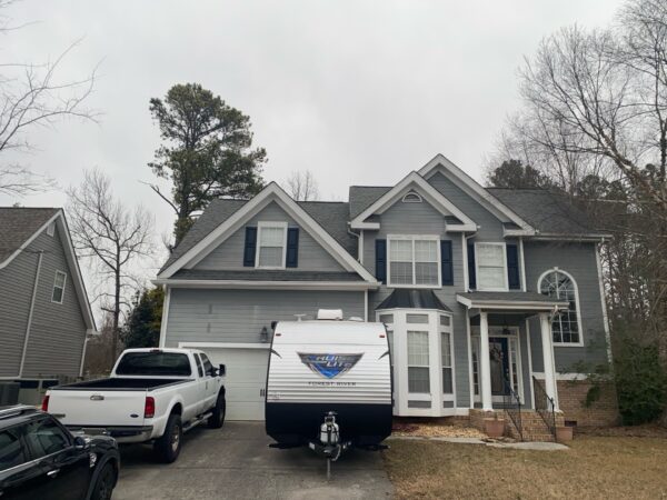 Completed Vinyl siding project
