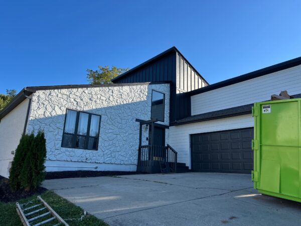 Exterior siding project upgrade with new James Hardie installed