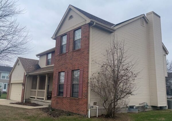 Completed James Hardie siding project