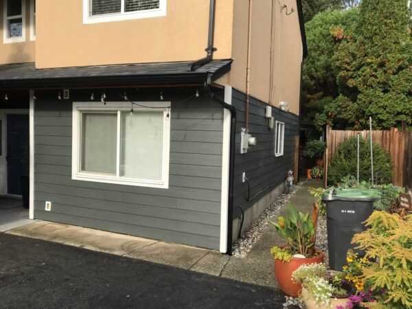 Finished siding installation on residential home