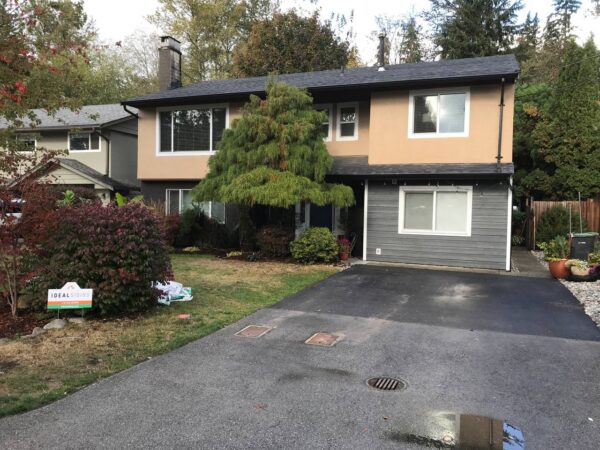 Finished siding installation on residential home