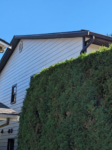 Exterior upgrade with new James Hardie siding installed