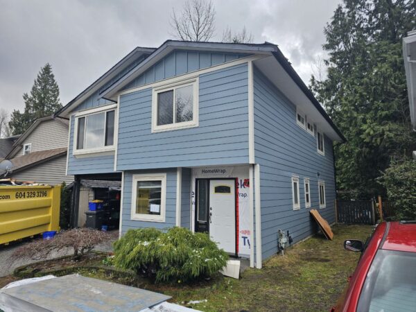 Before and after Coquitlam exterior transformation