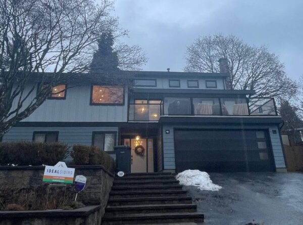 Coquitlam house renovation featuring new siding materials