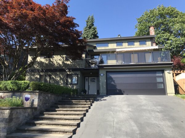 Coquitlam house renovation featuring new siding materials