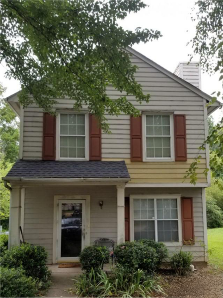 Finished siding installation on residential home