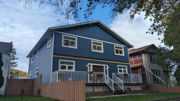 Residential home siding improvement project