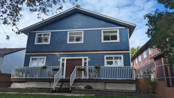 Residential home siding improvement project