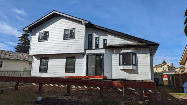 Home exterior renovation with new siding