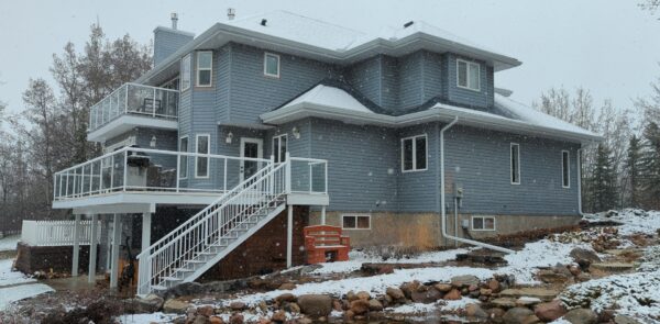 Residential home siding improvement project