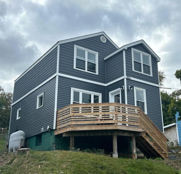 Finished siding installation on residential home in Halifax