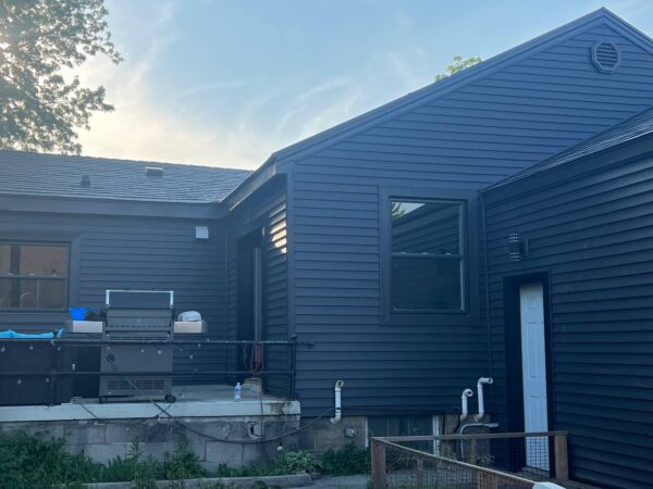 Vinyl Exterior upgrade with new siding installed