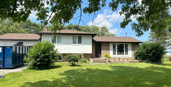 Exterior upgrade with new siding installed