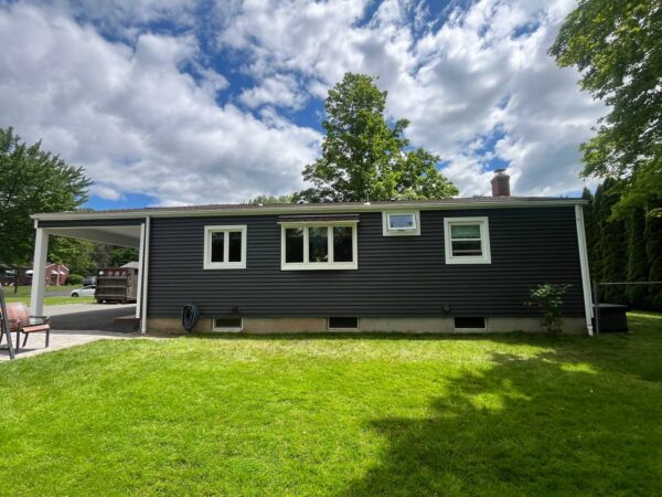 Completed Vinyl siding project